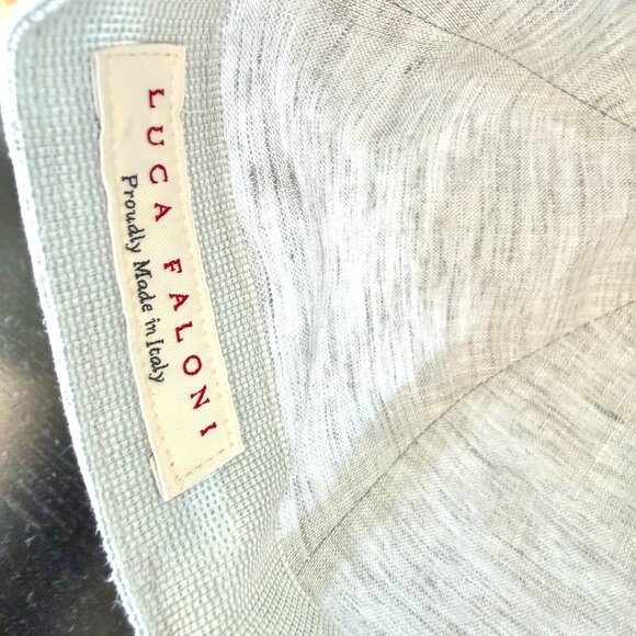 NWOT Luca Faloni Linen Baseball Hat Grey Size L - Picture 5 of 5